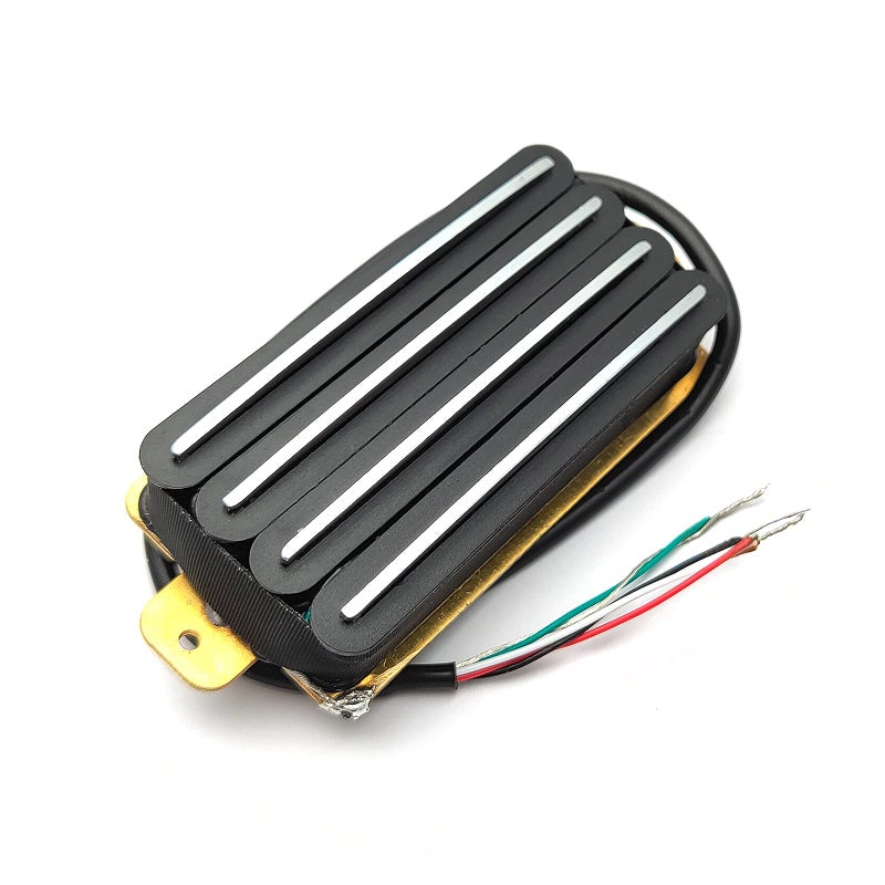 SAPHUE 2-Dual Blade Electric Guitar High Output Track Type Four Coil Humbucker Pickup Black - Image 4